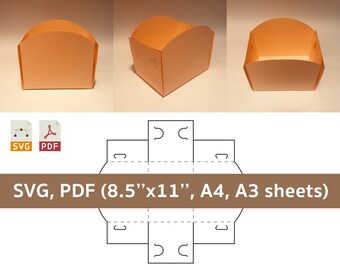picture Printable Burger Box Template Pdf hamburger box etsy