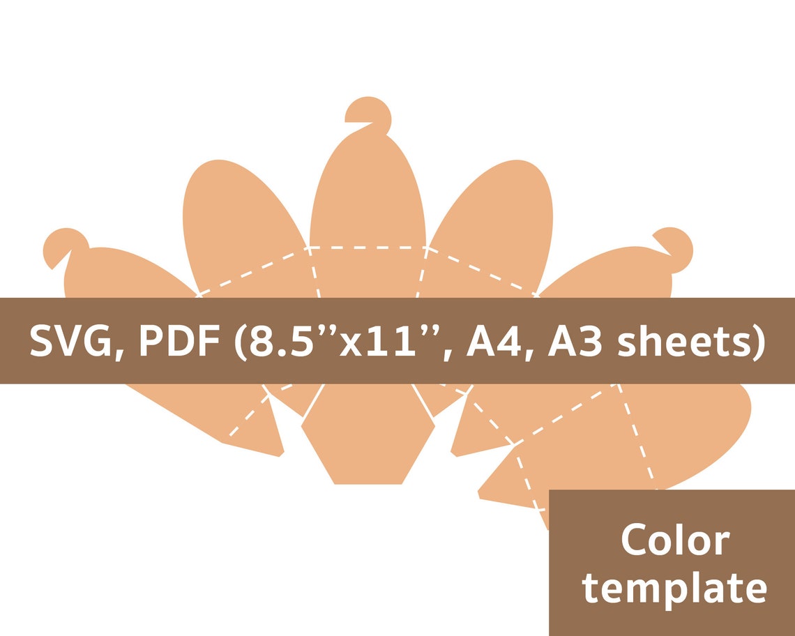 Cupcake box template cake box printable box template DIY Etsy