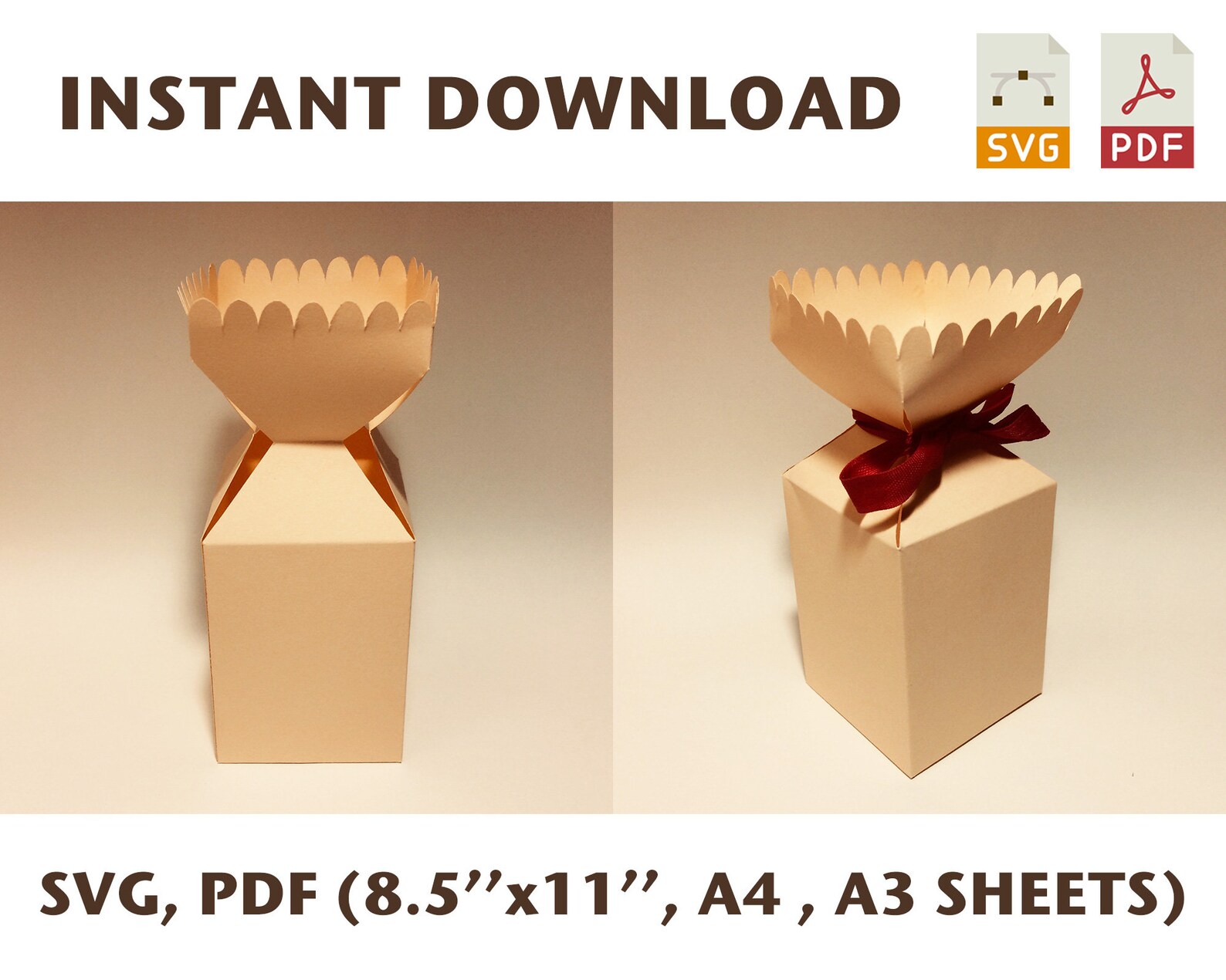 Cracker Box Template Candy Box Christmas Cracker Box Etsy