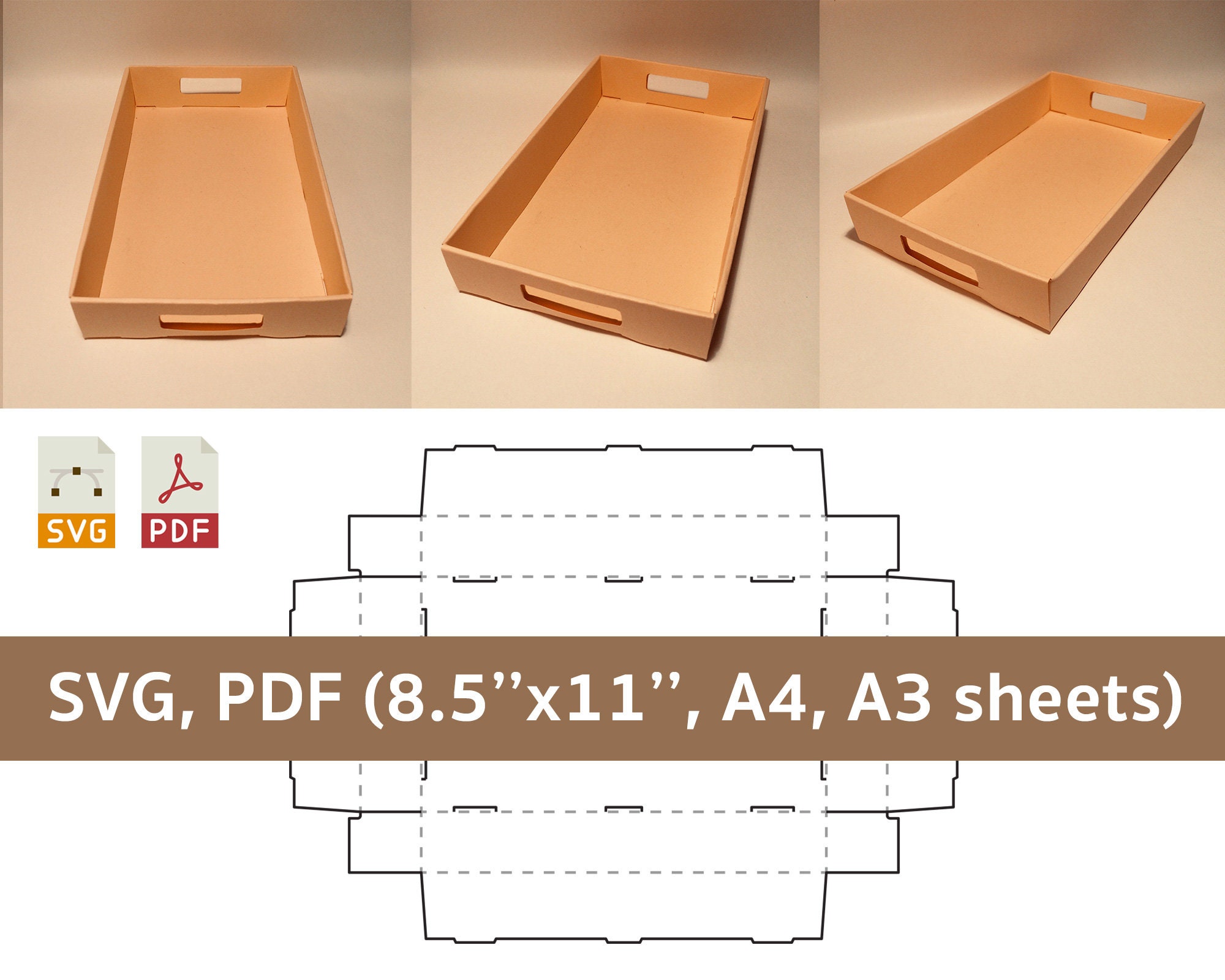 Food tray template bread tray snack tray tray svg tray Etsy