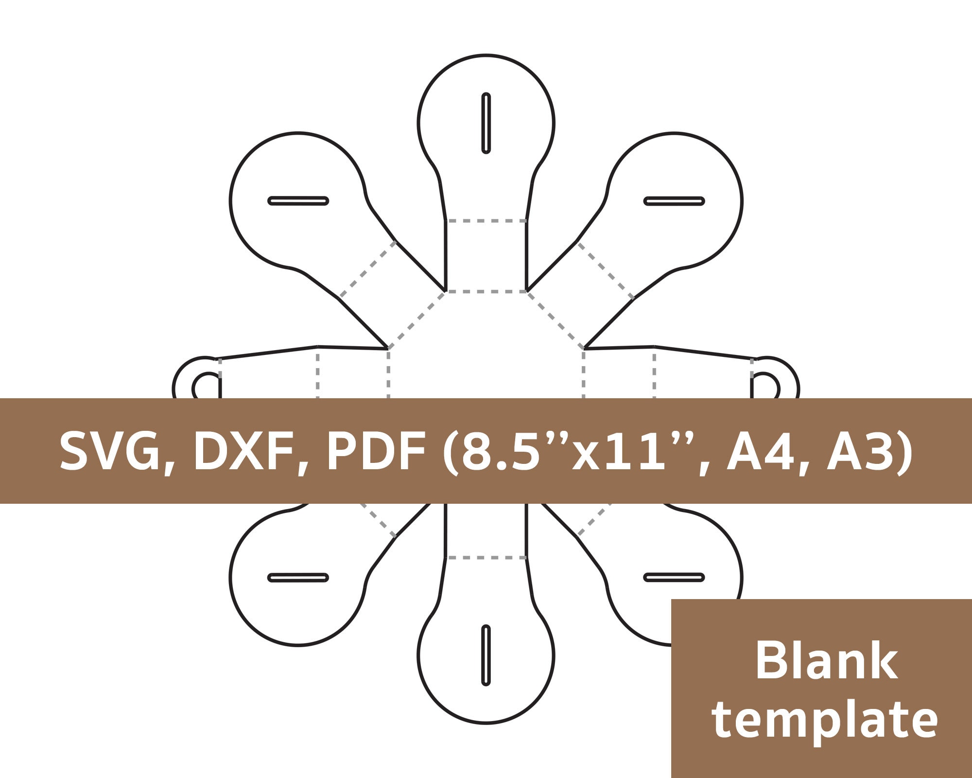 Round box template round gift box circle box circle gift Etsy