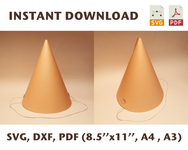 Cone Hat Template Cone Hat Template