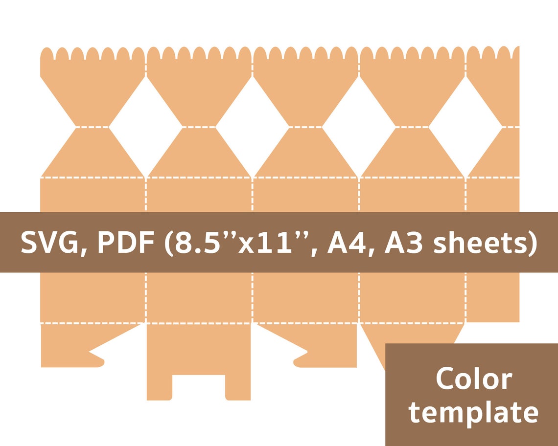 Cracker Box Template Candy Box Christmas Cracker Box Etsy