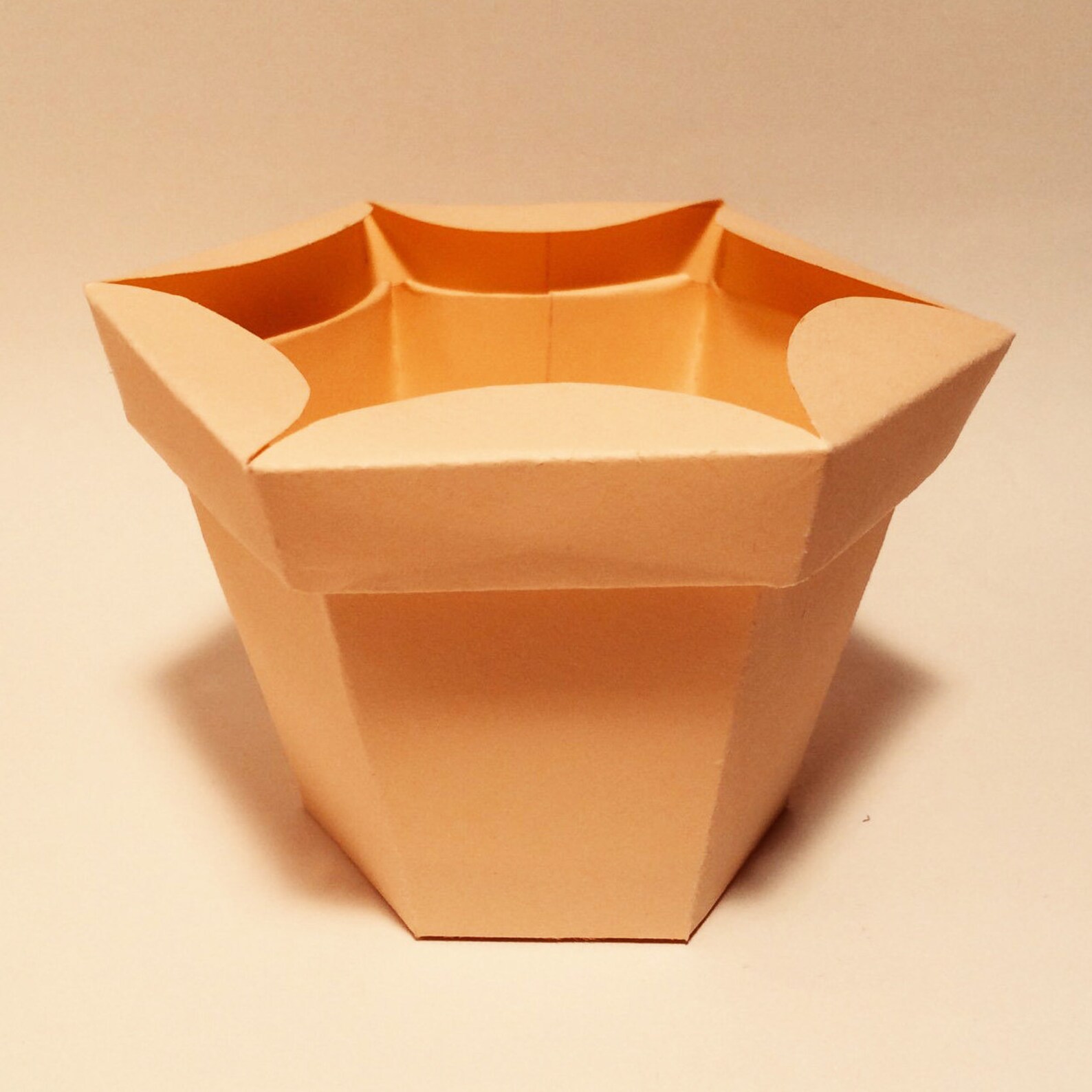 Flower pot box template flower box paper flower pot pot Etsy