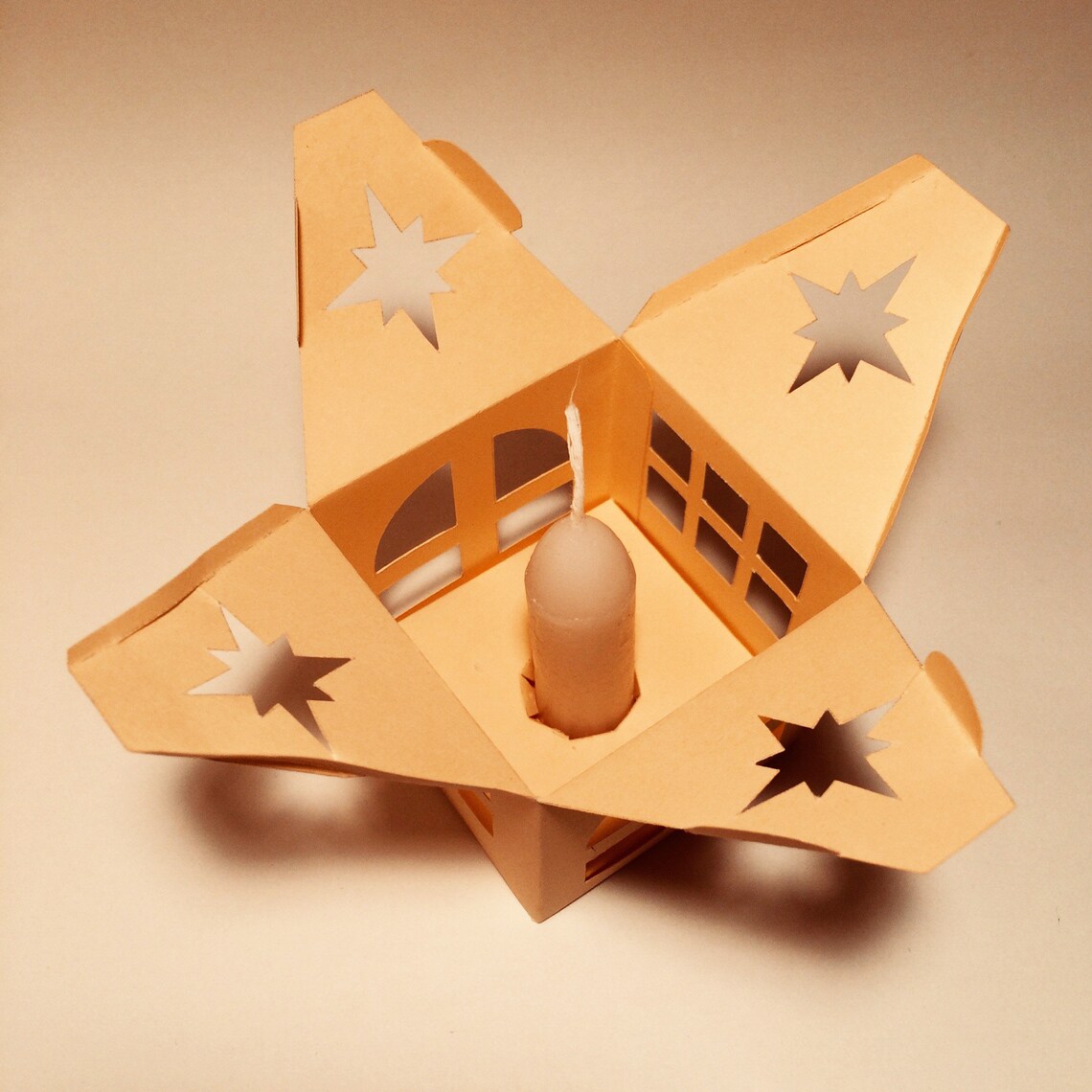 Candle box template candle gift box christmas candle holder Etsy