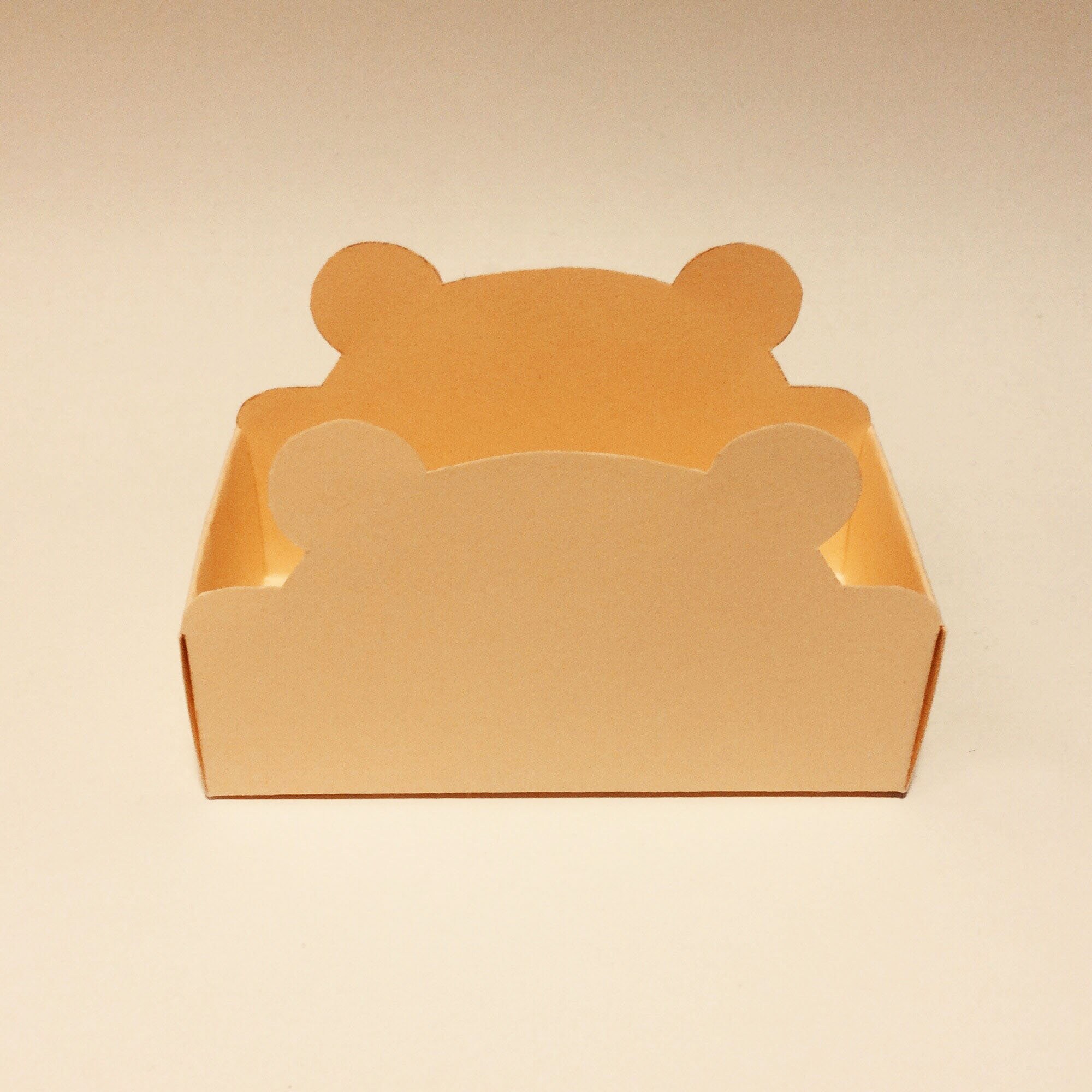 Bear box template teddy bear box bear tray bear shaped box | Etsy