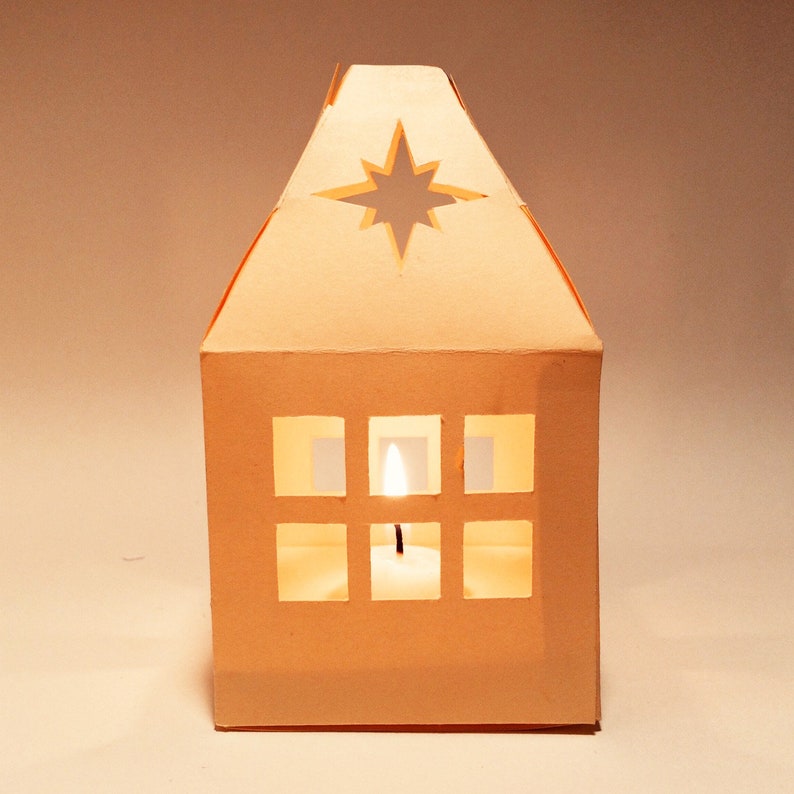 Candle box template candle gift box christmas candle holder Etsy