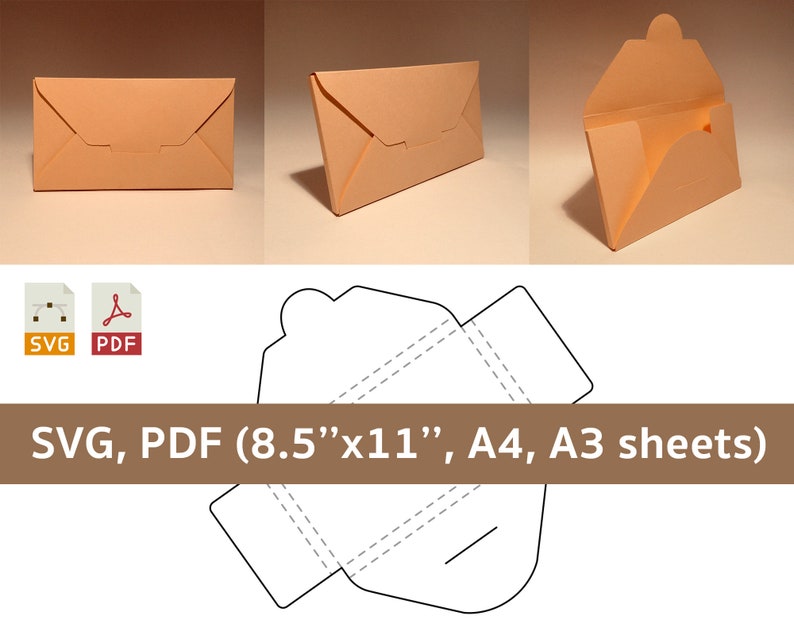 Letter box template cardboard letter box envelope box Etsy Letter box template cardboard letter box envelope box Etsy