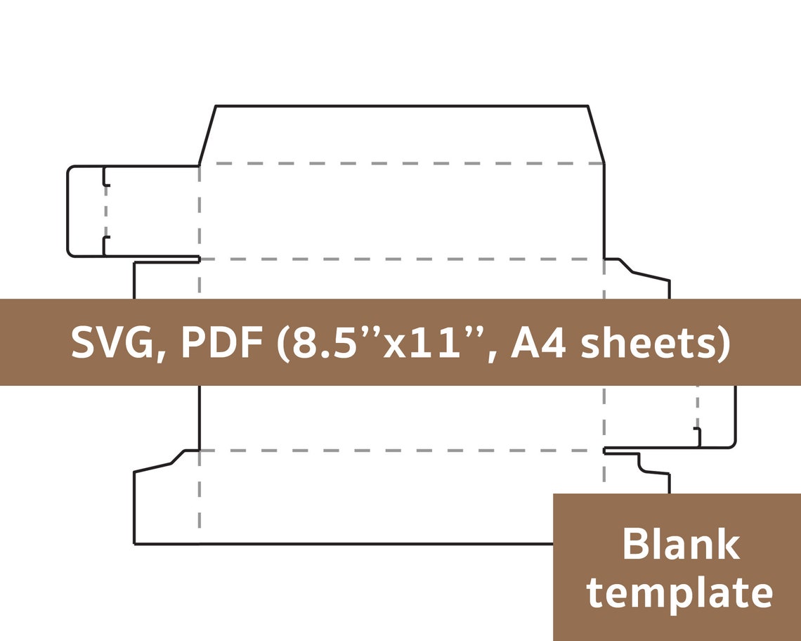 Lipstick box template lip gloss box lip balm box lipstick Etsy