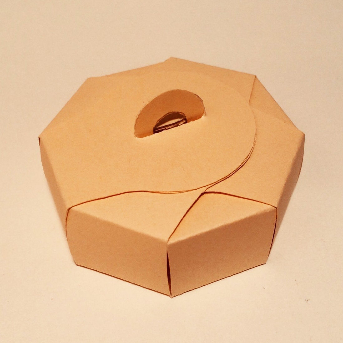 Round box template round gift box circle box circle gift Etsy