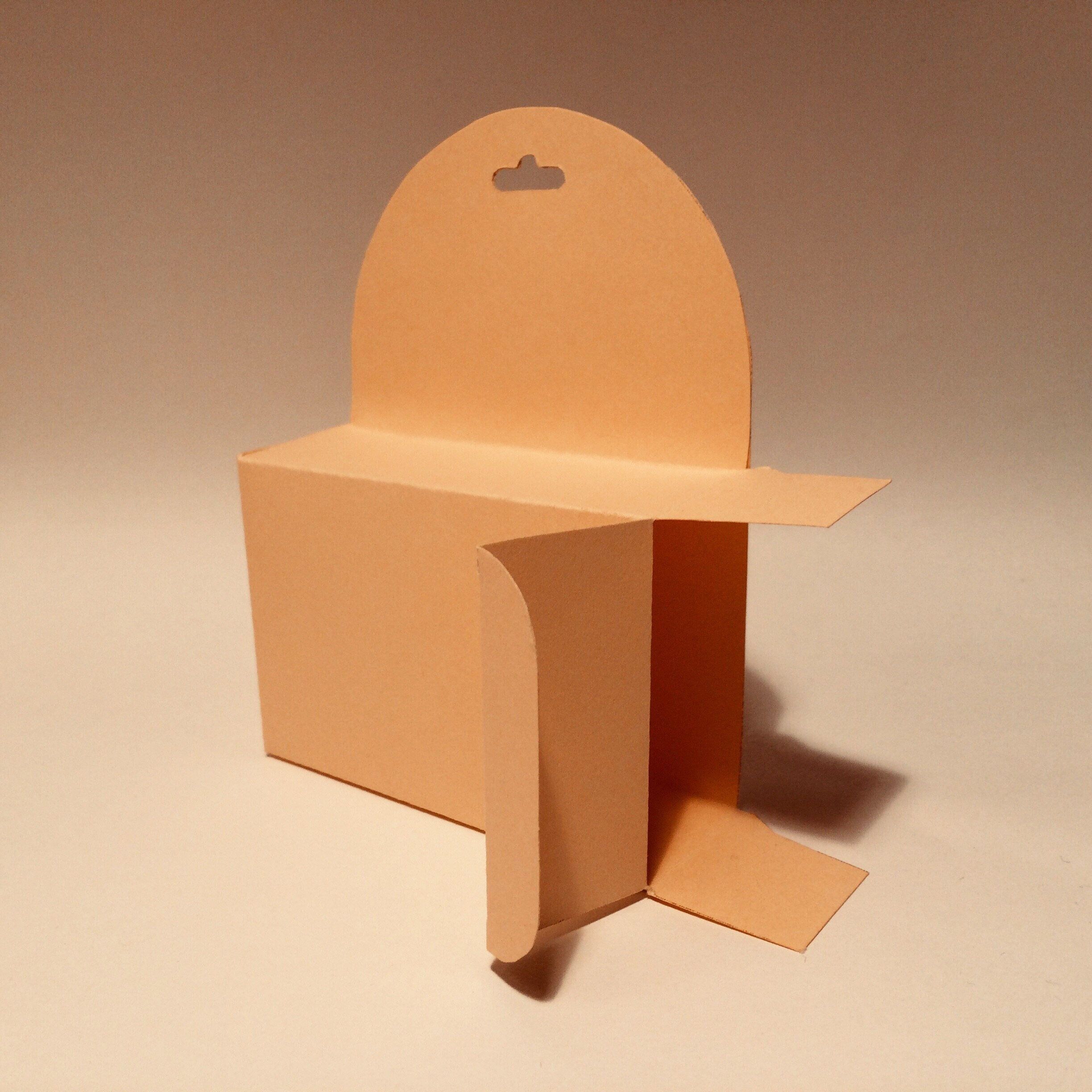 Hang tab box template hanging box hanger box retail box Etsy