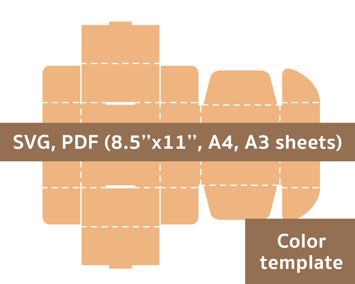 Cake box template bakery box template pastry box template Etsy