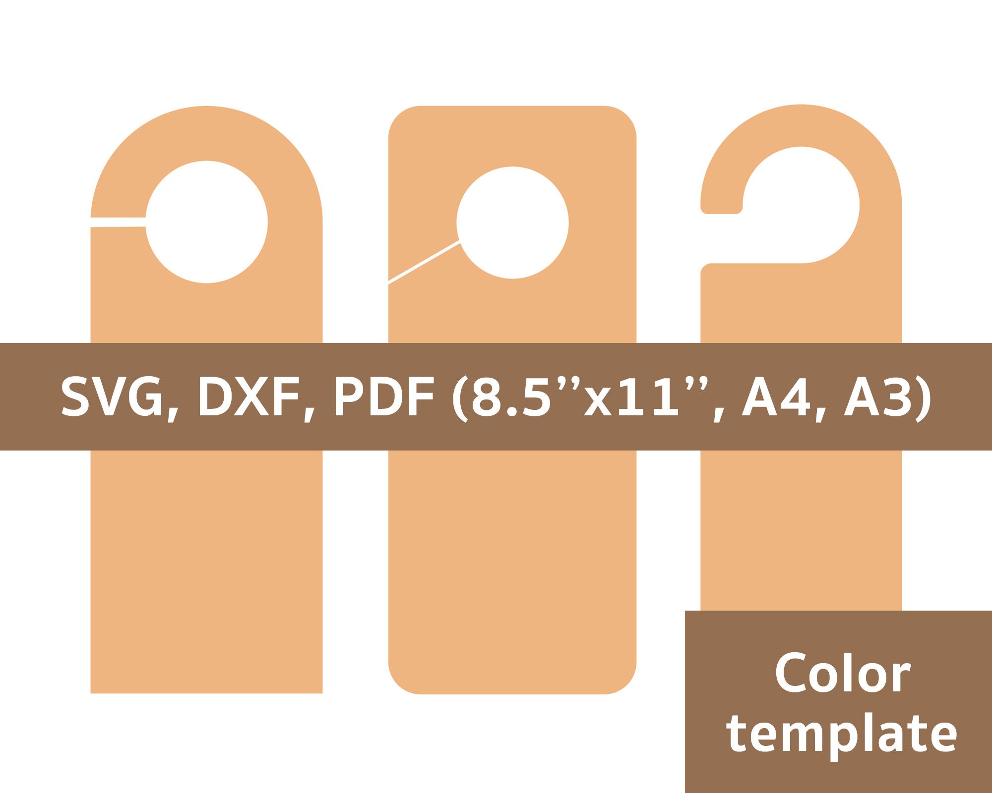 Door hanger template door hanger svg door hanger cut file Etsy