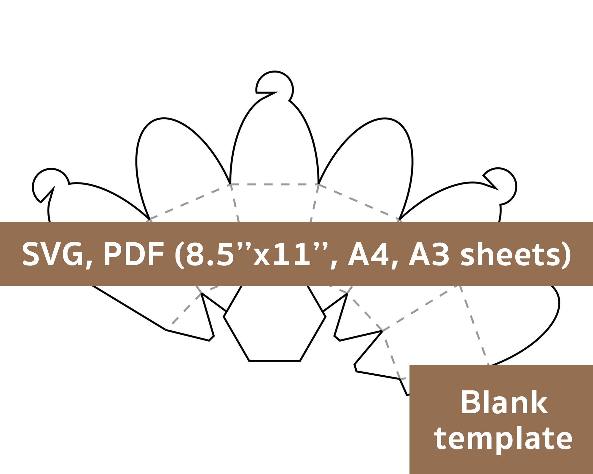 Cupcake box template cake box printable box template DIY Etsy
