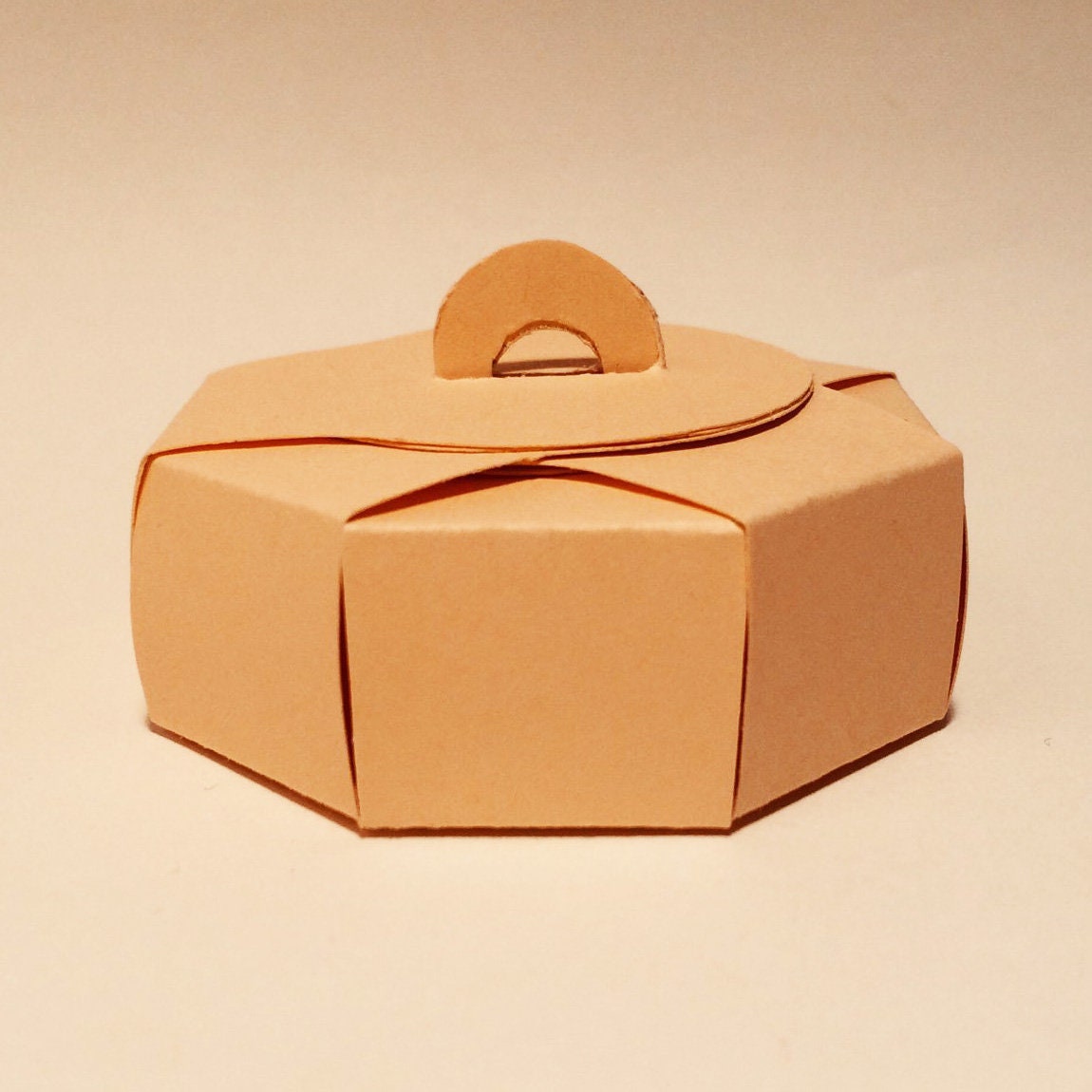 Round box template round gift box circle box circle gift Etsy