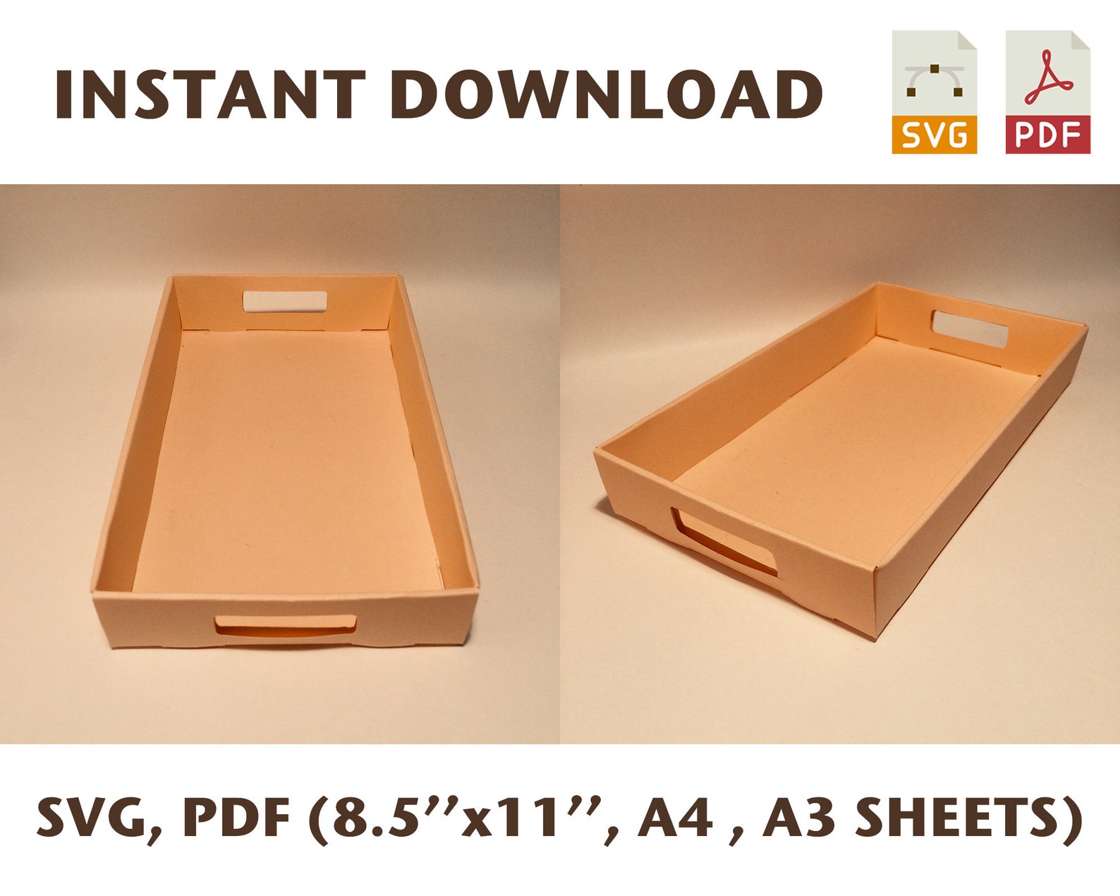 Food tray template bread tray snack tray tray svg tray Etsy