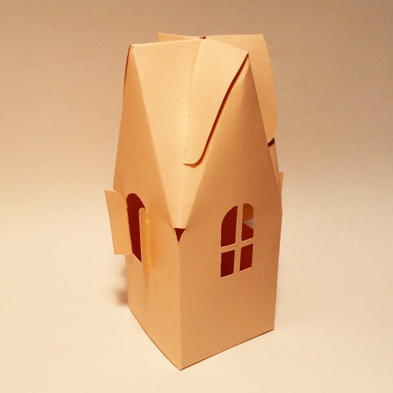 House box template house gift box Christmas box christmas Etsy
