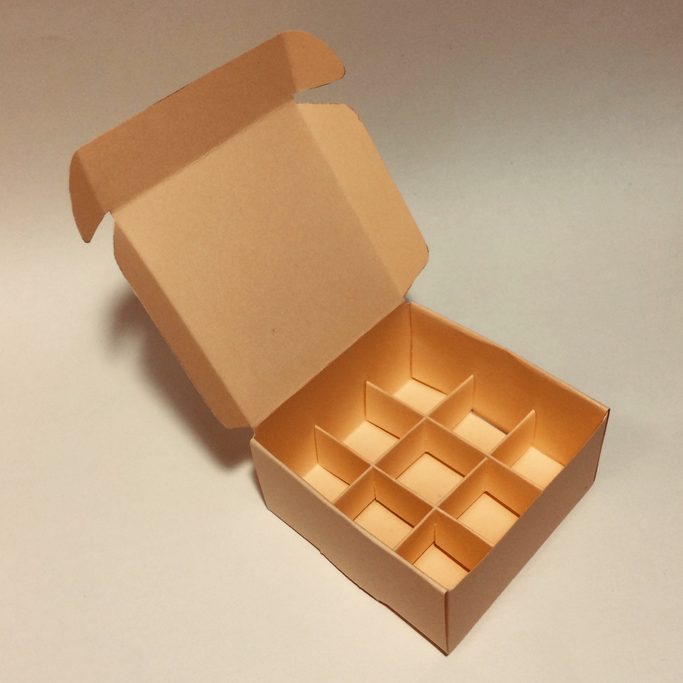 Box mit Fächern Vorlage Box mit Trennwänden Box mit Einsatz | Etsy