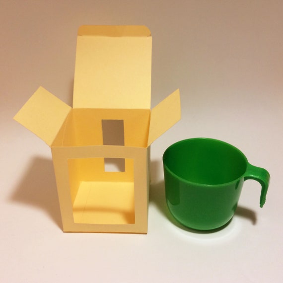 Mug Box Template Cup Box Mug Gift Box Cup Gift Box Coffee Etsy