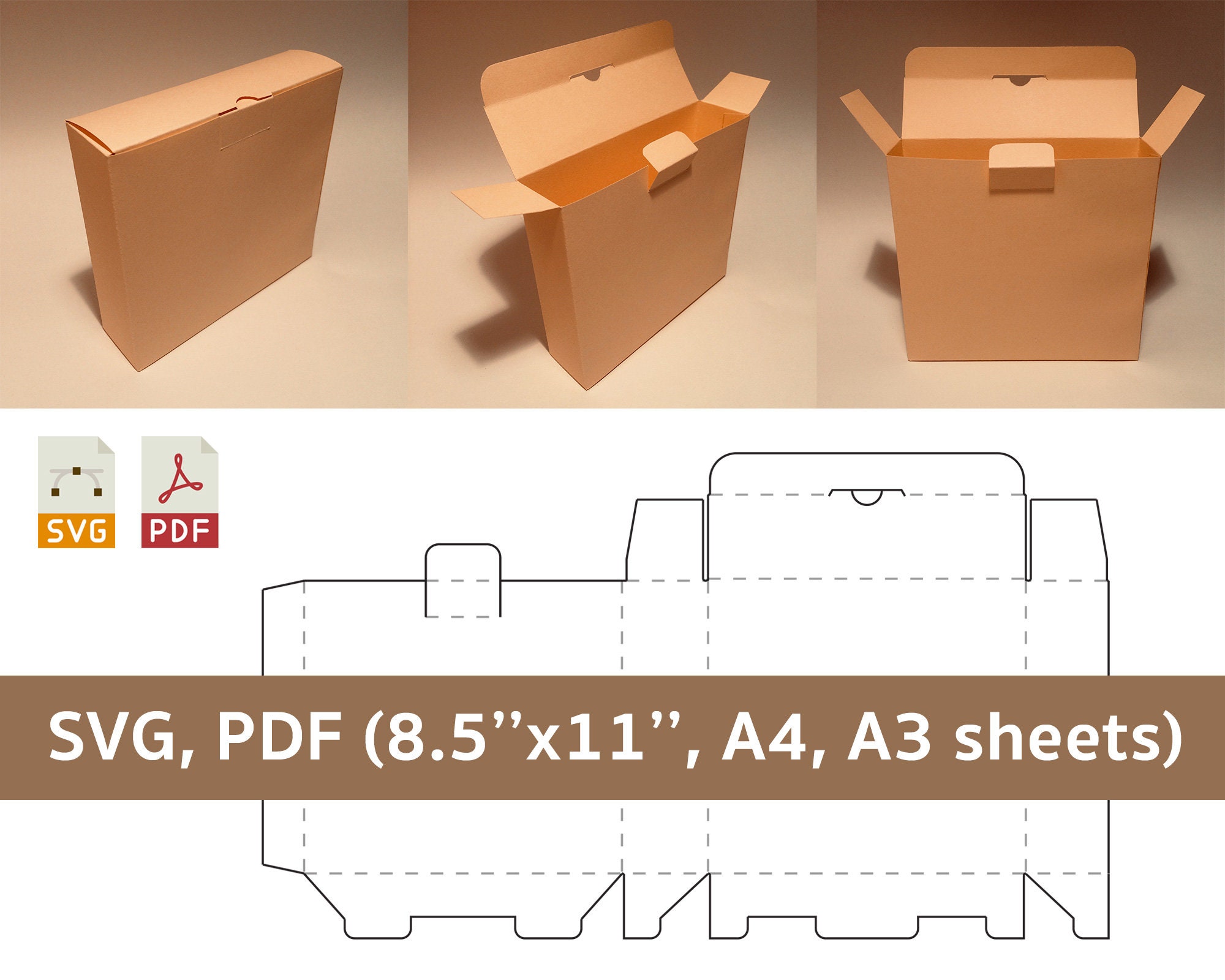 Mailing box template mailer box postage box package box Etsy Mailing box template mailer box postage box package box Etsy