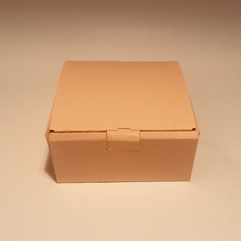 Square box template shipping box mailing box corrugated Etsy