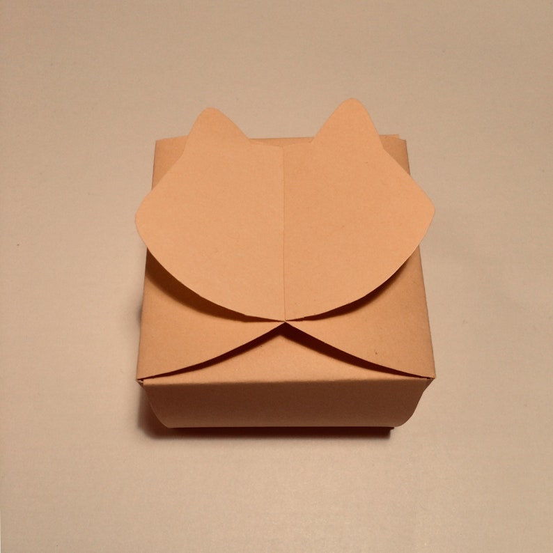 Cat box template cat shaped box cat gift box box with cat Etsy Cat box template cat shaped box cat gift box box with cat Etsy