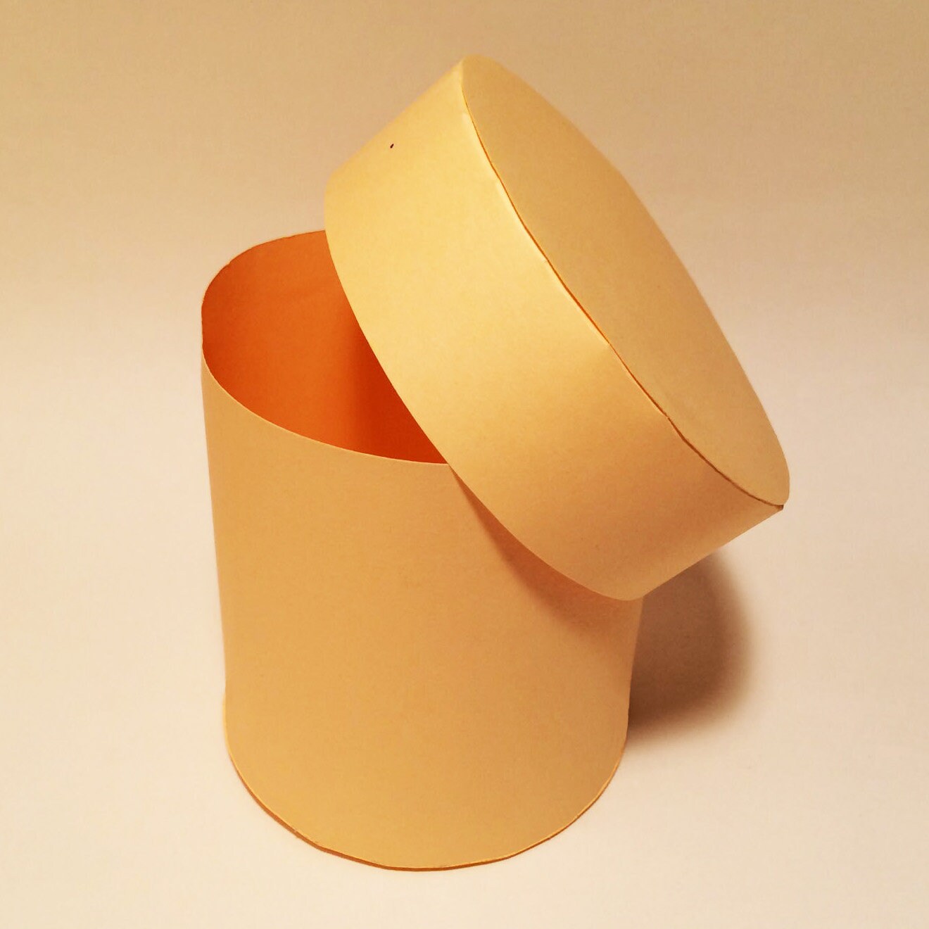 Round box with lid template round gift box with lid hat box Etsy