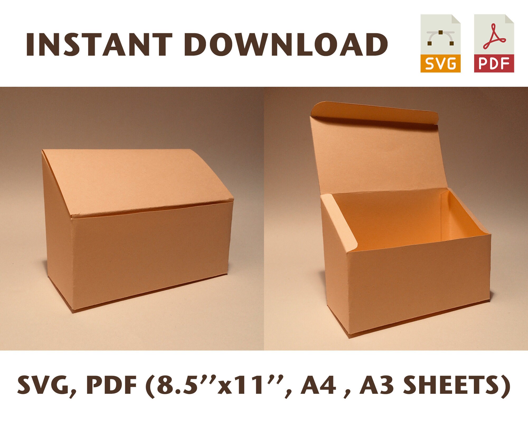 Bread box template bread box svg bread bin bread container Etsy