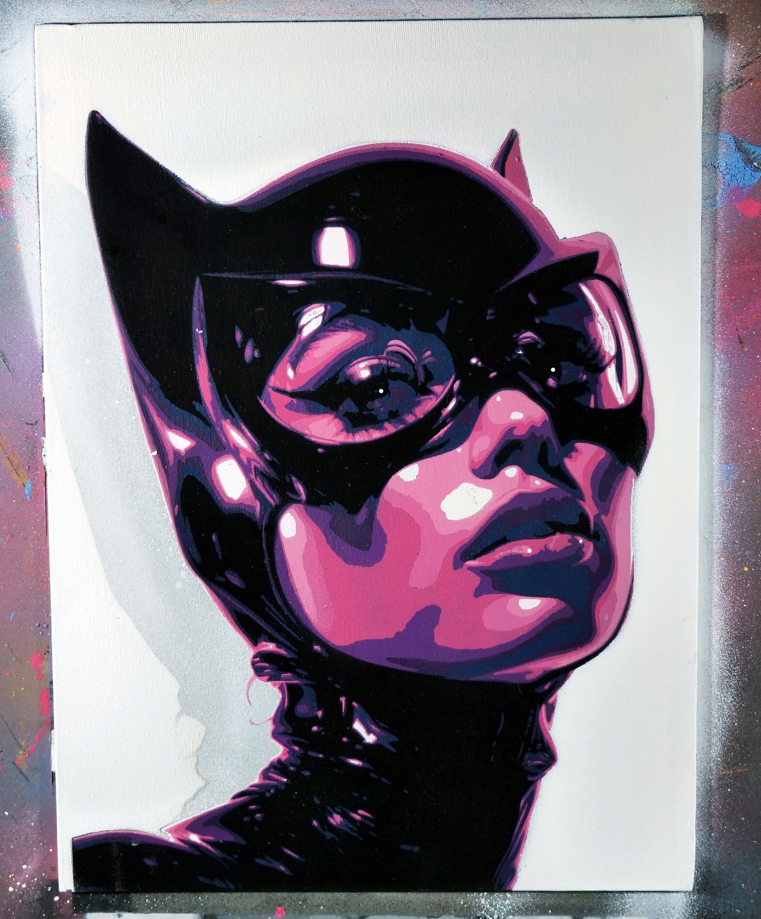 8 Layer Catwoman Stencil - Etsy