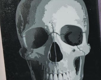 Plantilla de calavera de 5 capas