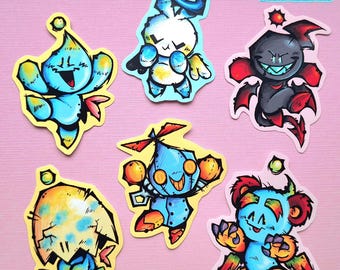 SONIC CHAO STICKERS!! (6 piece set!)