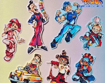 LAZYTOWN STICKERS!! (Holographic and glossy options) (7 piece set!)