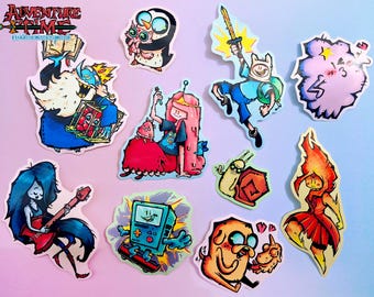 ADVENTURE TIME STICKERS!! (10 Piece Set!) - Etsy
