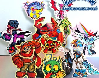 SKYLANDERS STICKERS!! [Set TWO] (10 piece set!)