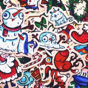 KERSTSTICKERS!! (30-delige set!)