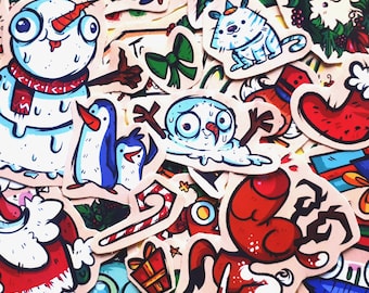 CHRISTMAS STICKERS!! (30 piece set!)