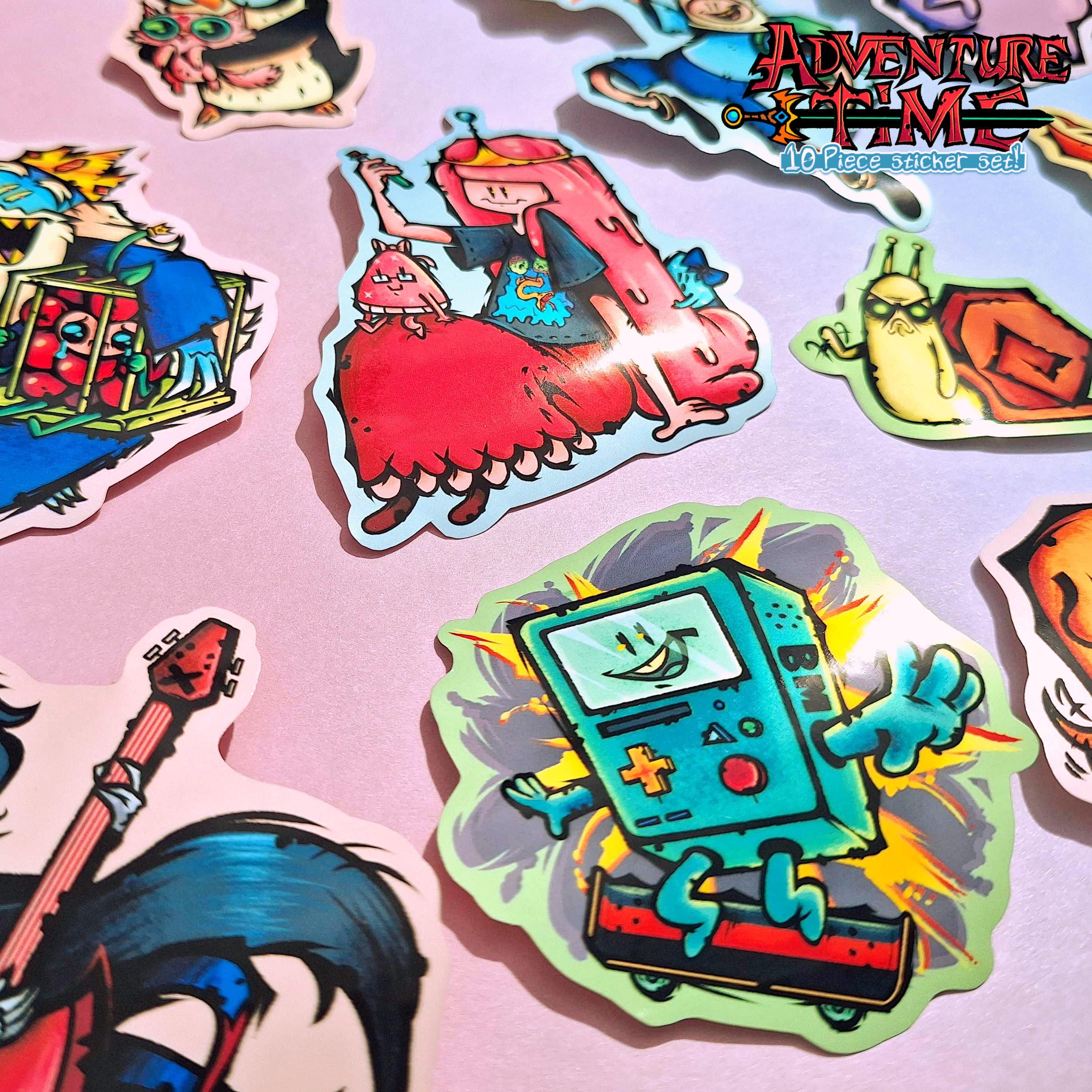 ADVENTURE TIME STICKERS!! (10 Piece Set!) - Etsy