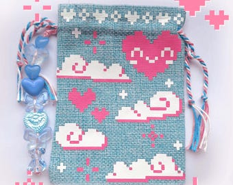 Pixel Skies- Dice Storage Pouch Bag!!
