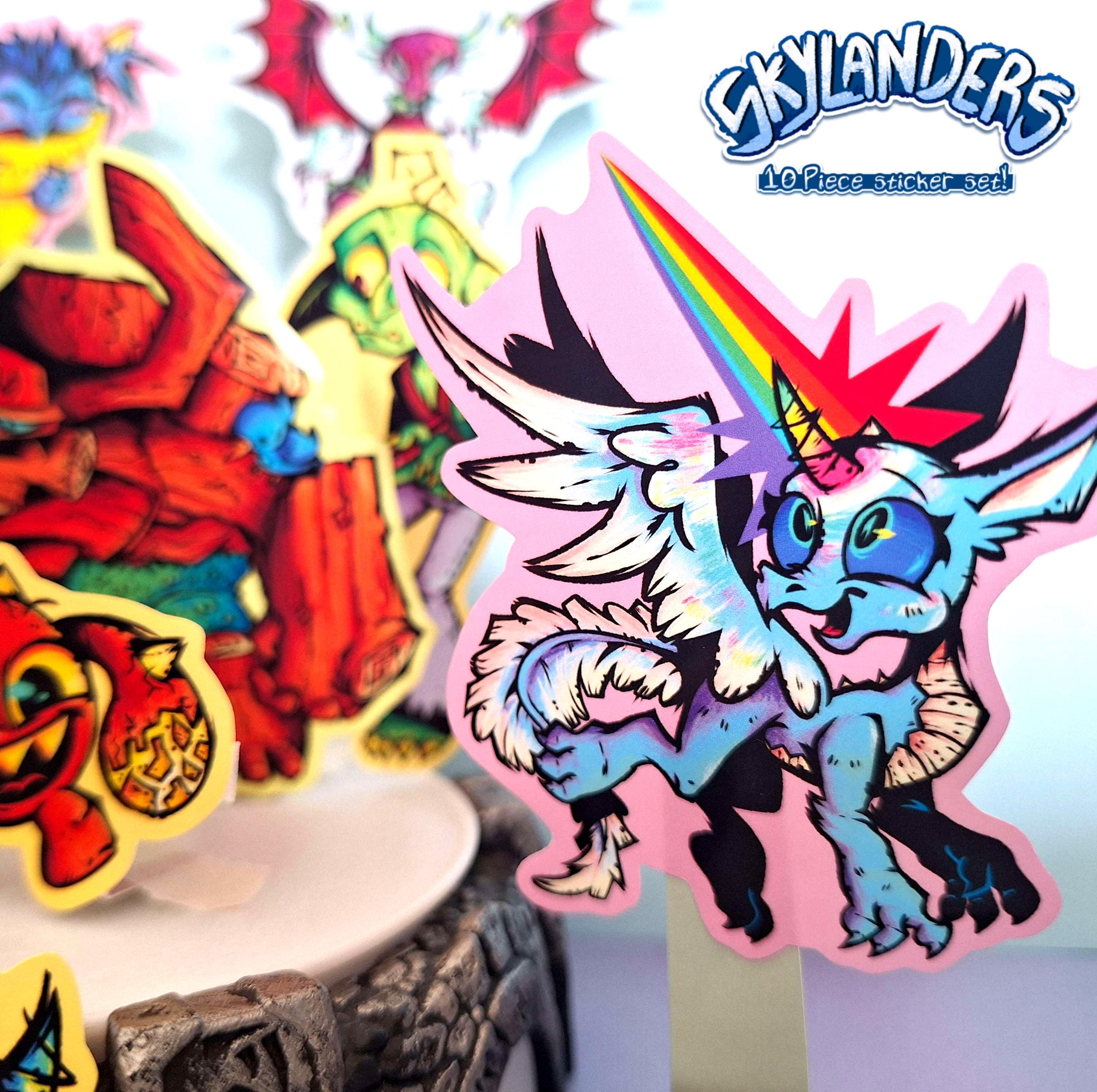 SKYLANDERS STICKERS!! [set TWO] (10 Piece Set!) - Etsy