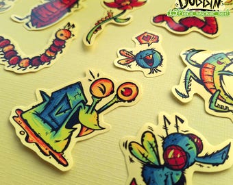 BACKYARD BUGGIN' STICKERS!! (15 piece set!)