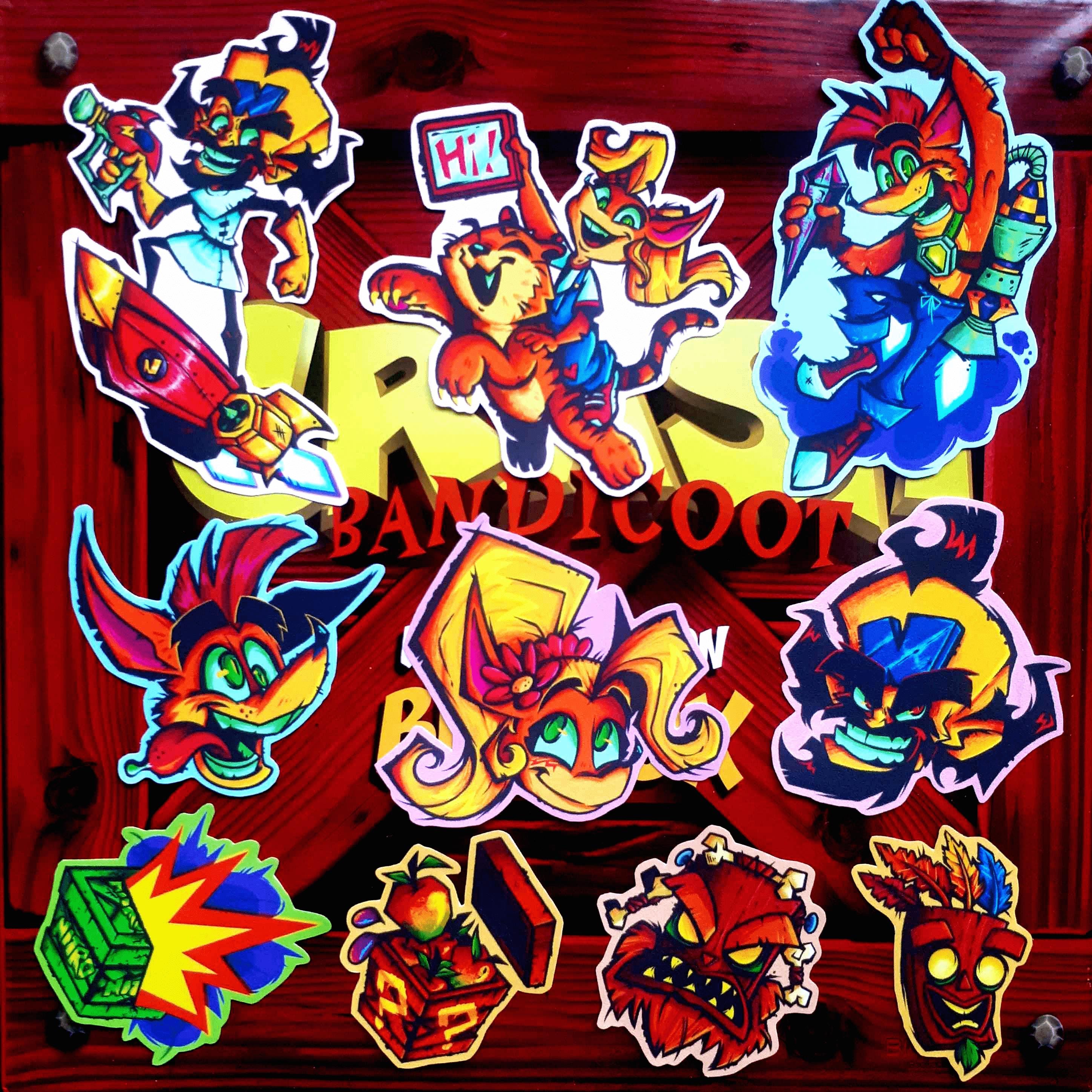 Crash Bandicoot Sticker - Etsy