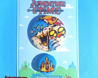 Ice King and Gunter BUTTON BADGES!! (2 Piece Set!)