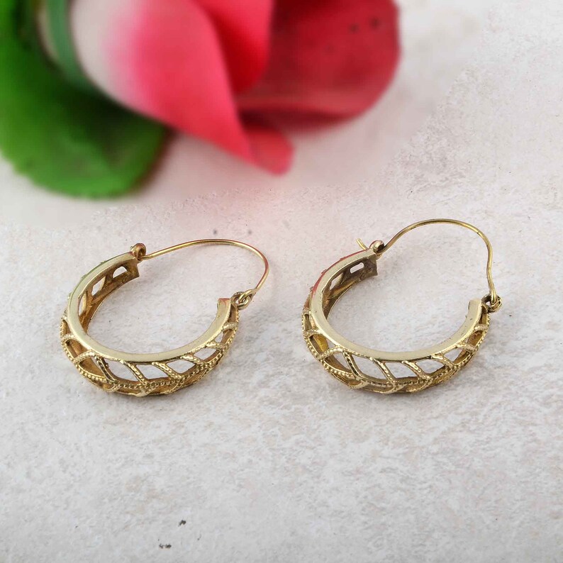 gypsy style creole earrings