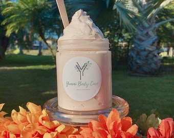 Organic Mango Whipped Body Butter | Tropical Scent | Shea & Cocoa Butter | Sunflower Oil | Body Lotion |
