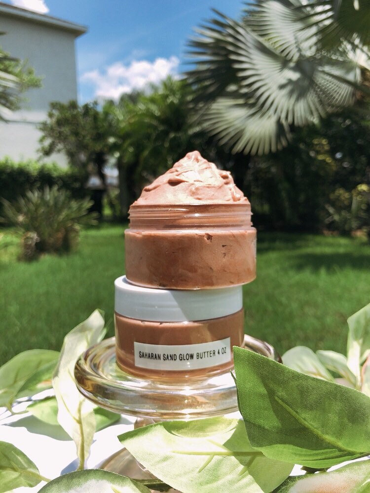 Pigmented Organic Glow Butter Tropical Scented Body Butter Body Bronzer