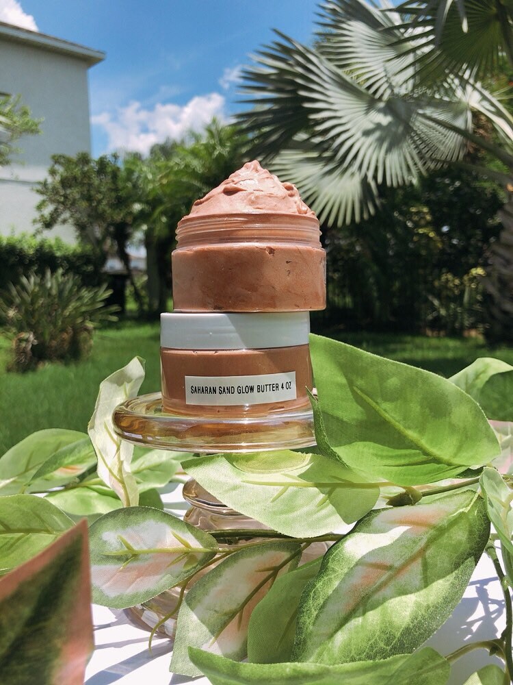Pigmented Organic Glow Butter Tropical Scented Body Butter Body Bronzer