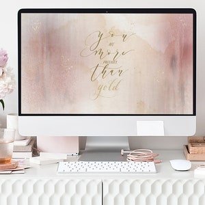 More Precious Than Gold | Desktop Wallpaper | iPad Lock Screen | Desktop Design | Motivational Wallpaper