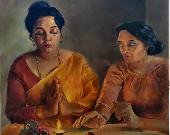 Embezzle oil painting