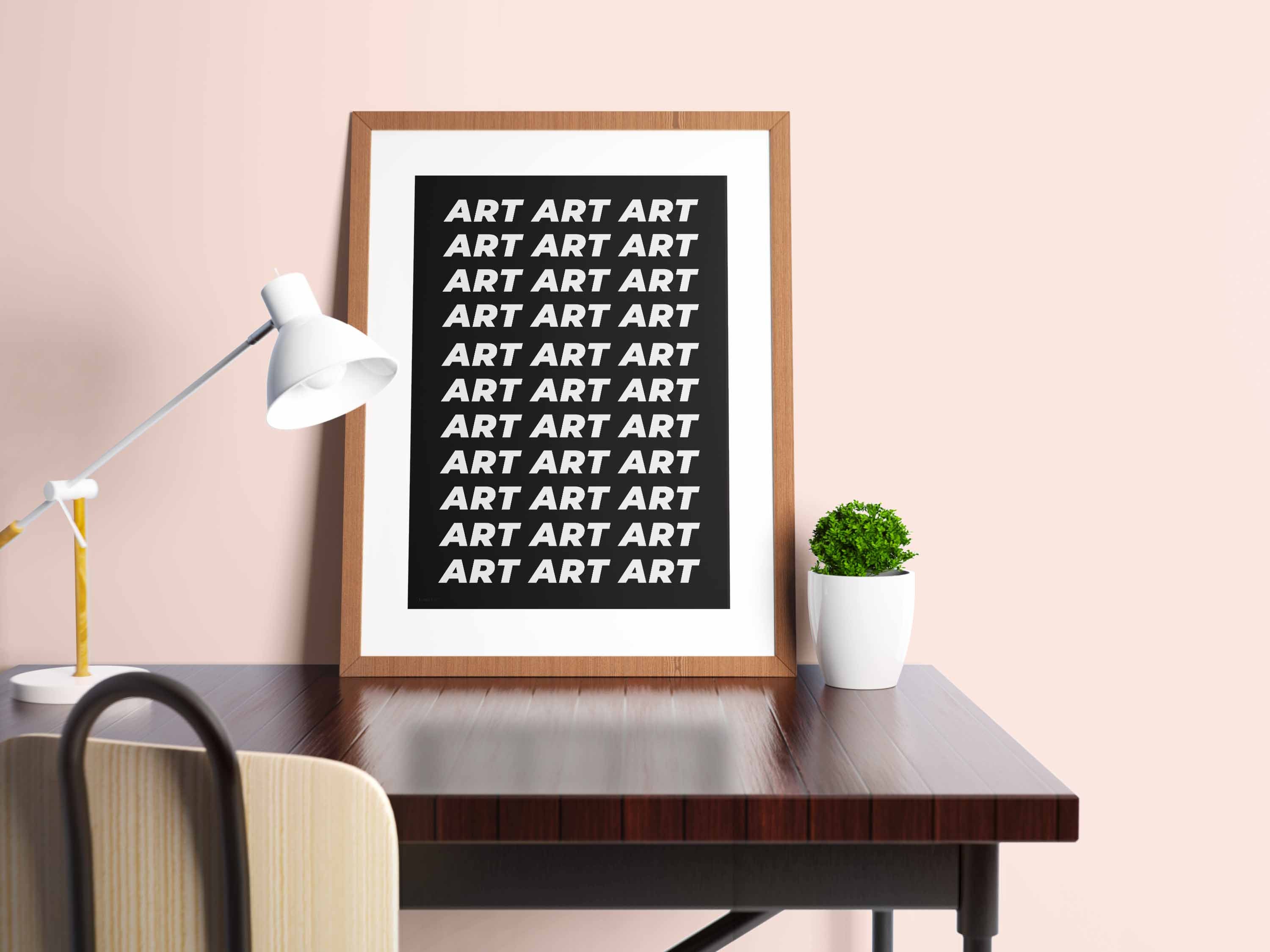 ART ART ART Digital Print Poster Printable Poster Artistic Etsy France