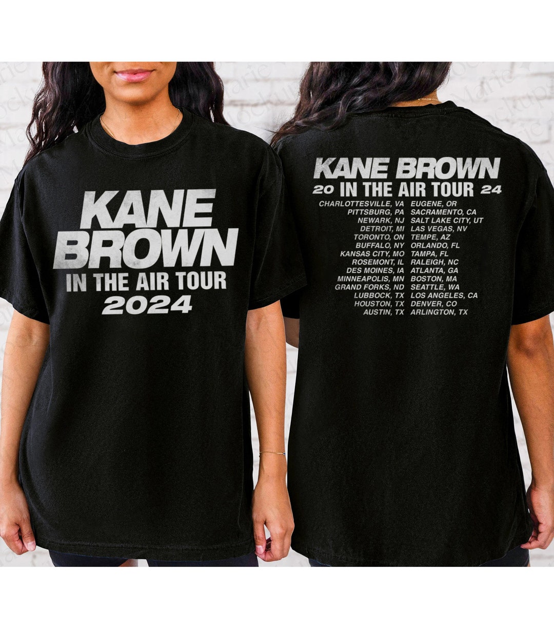 Kane Brown in the Air Tour 2024 Shirt, Kane Brown Fan Shirt, Kane Brown ...